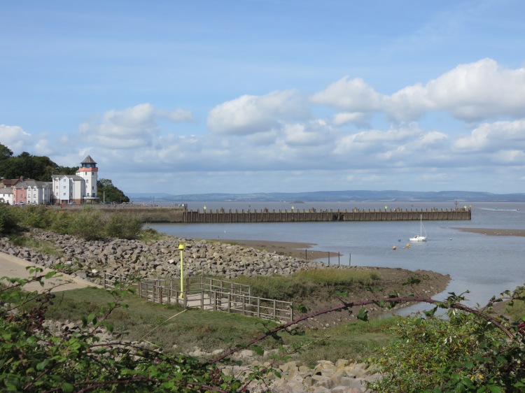 Looking back towards The Barbican and Portishead Pier from The Rhyne